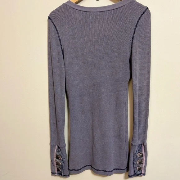 Free People Purple Long Sleeve Top - Picture 5 of 7